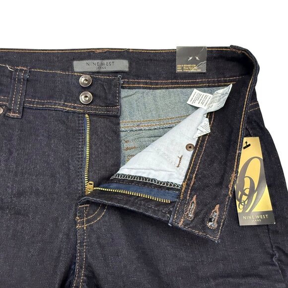 Nine West Jeans Arianna Bootcut Size 6 Waist Rinse Wash Stretch - Picture 3 of 14